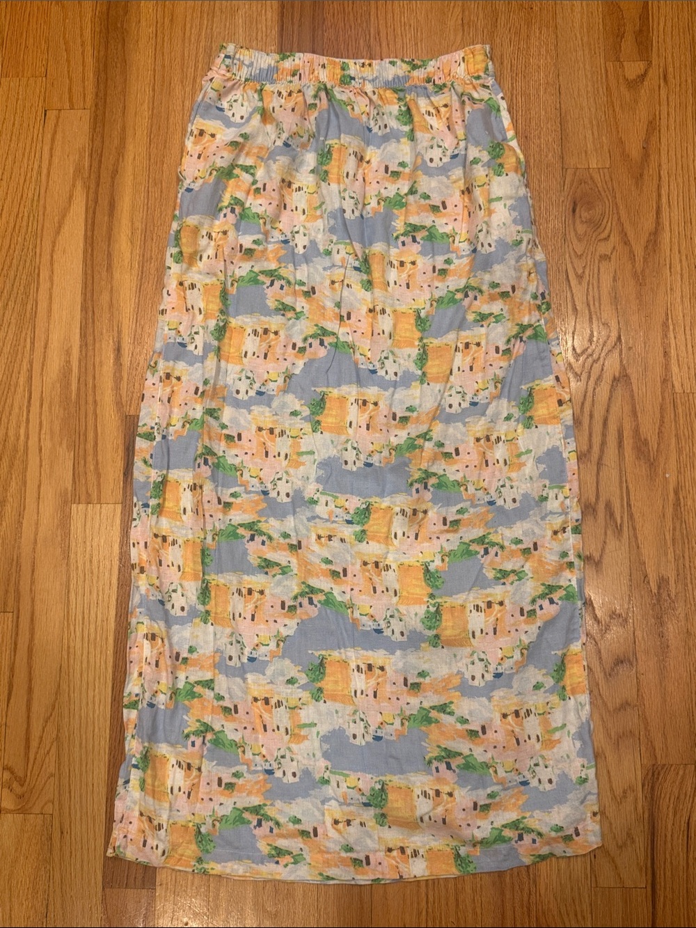 Cynthia Rowley Mediterranean linen wrap maxi skirt - Picture 6 of 6